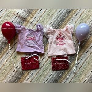 American Girl Doll Let’s Celebrate Shirts, Balloons and Gift Bags